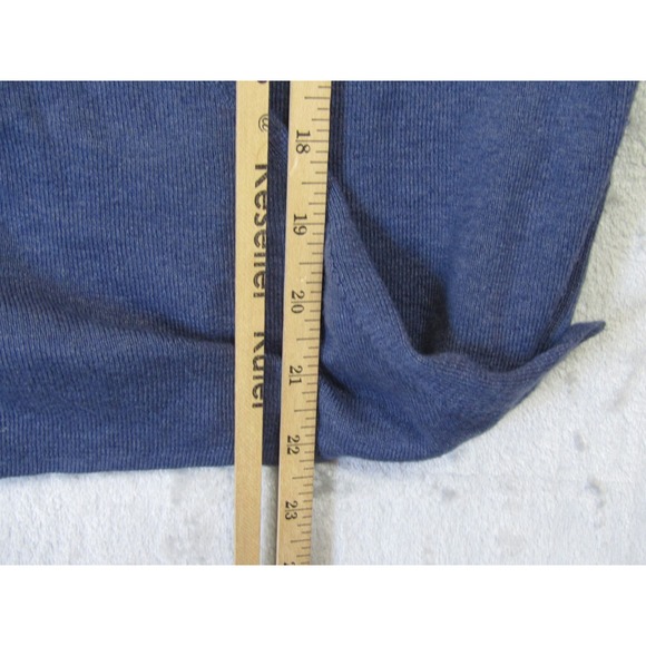 NIC+ZOE Wrap Cardigan Womens PL Blue Excellent Cotton Lyocell Draped V-Neck - Picture 8 of 9